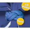 Pletený modrý turbánek - 10 ks