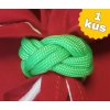 Pletený turbánek paracord světle zelený