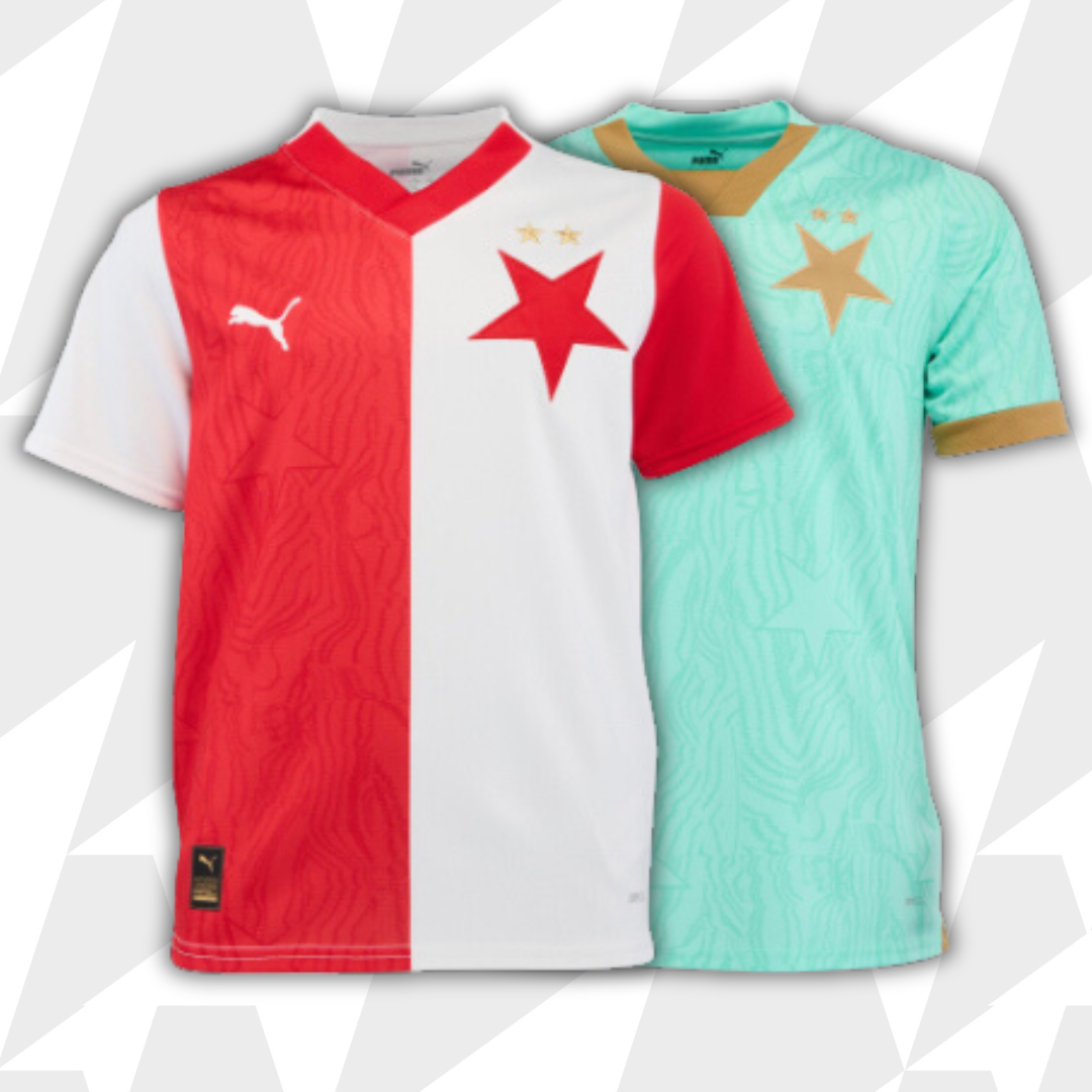 Puma Camisola SK Slavia Praga Primeiro Equipamento Replica 22/23 White-Red  S - 765791-01-S