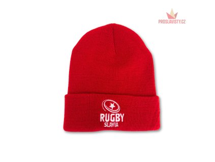 Čepice červená Rugby Slavia