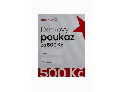 Dárkový poukaz 500 korun