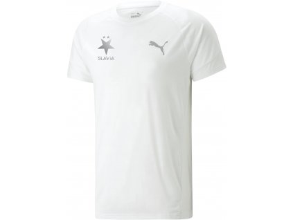 Casual T-shirt Puma Slavia white