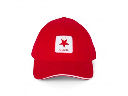 Red SLAVIA Badge Cap