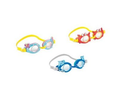 Dětské plavecké brýlé INTEX 55610 FUN (Barva červená)