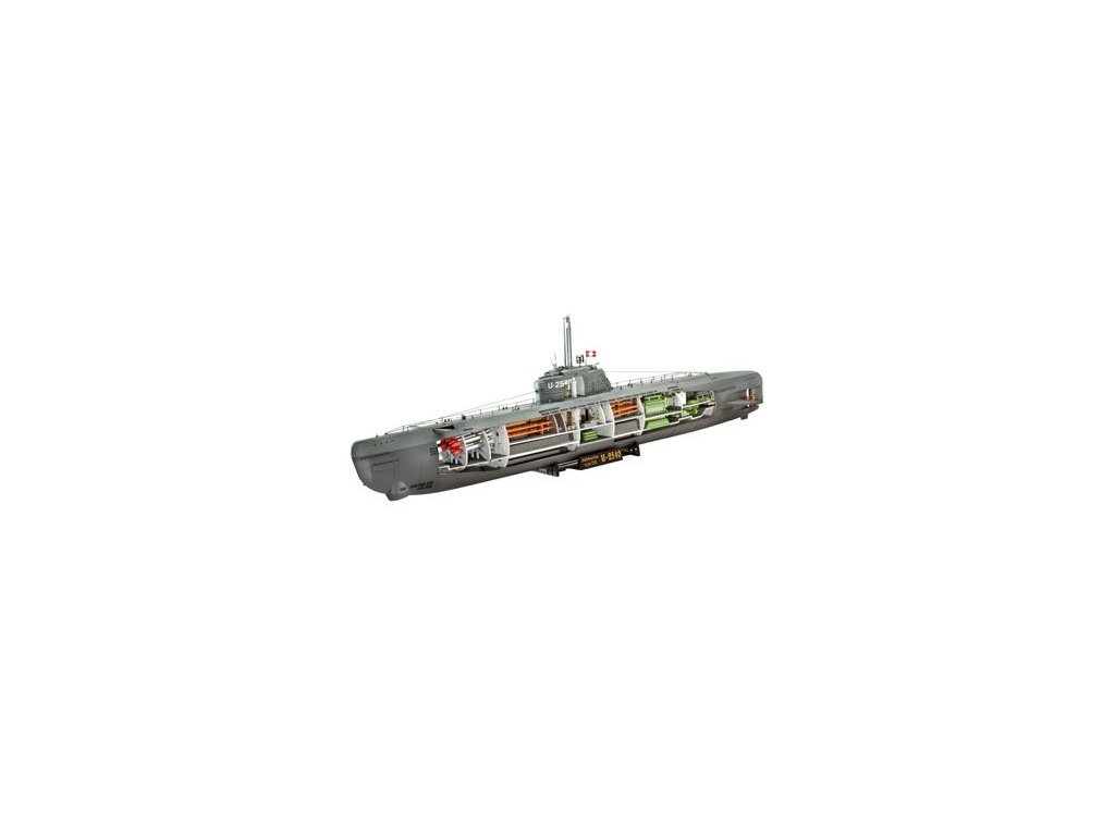 U-boat XXI Type with interier 1:144