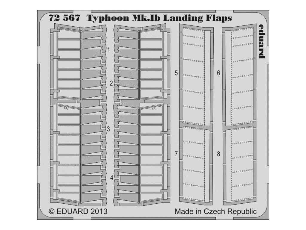 Typhoon Mk.Ib landing flaps (Airfix) 1:72