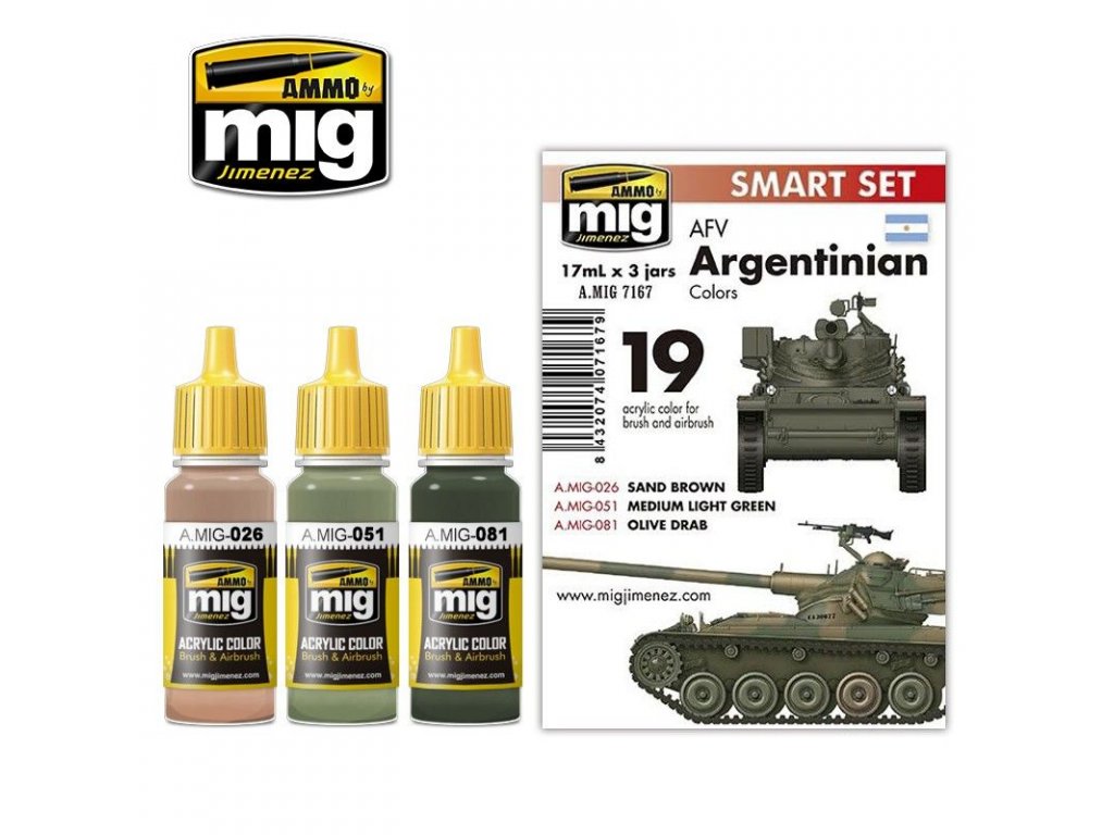 AFV Argentinian Colors / argentinske farby