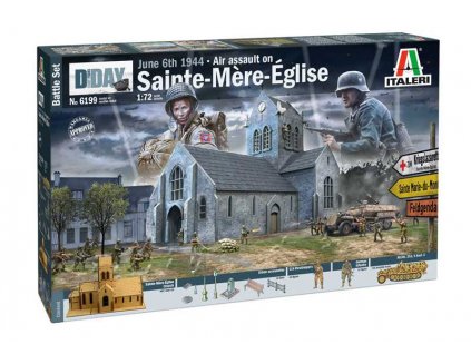 Model Kit diorama 6199 Battle of Normandy Saint Mere Eglise 6 June 1944 1 72 a141534826 10374