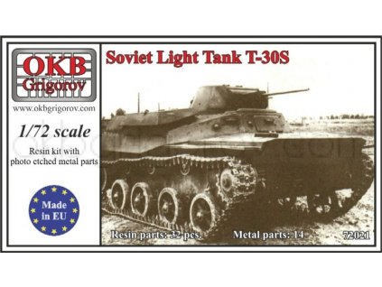 Soviet Light Tank T-30S 1:72