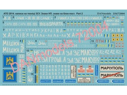 Decal for ATO Anti-Terroristic Operation East Ukraine 1:72