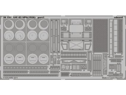 Detaily pre ASU-85 SPG 1956 1:35 (Trumpeter) 1:35