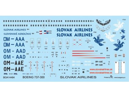 Boeing 737-300 Slovakian Airlines 1:144