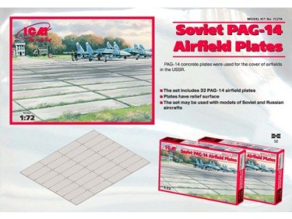 Panely sovietských letísk / Soviet PAG-14 Airfield Plates 1:72