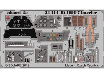 Bf 109E-7 interior S.A. Zoom (Trumpeter) 1:32