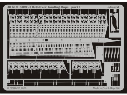 SB2C-4 landing flaps (Academy, Revell, Monogram) 1:48