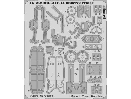 MiG-21F-13 podvozok (Trumpeter) 1:48
