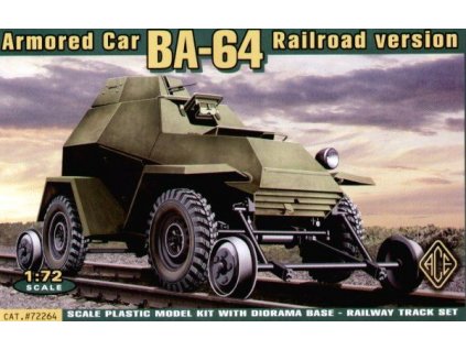 BA-64 Armored Car (Railroad version) 1:72