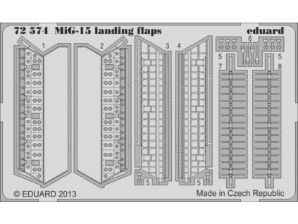 MiG-15 landing flaps (Eduard) 1:72