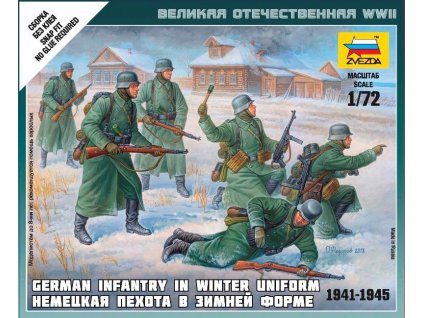 Nemecká pechota v zimných uniformách 1:72