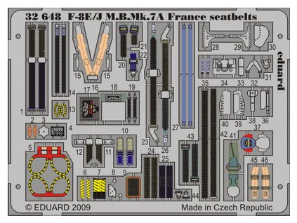 F-8E/J M.B.Mk7A France Seabelts (Trumpeter) 1:32