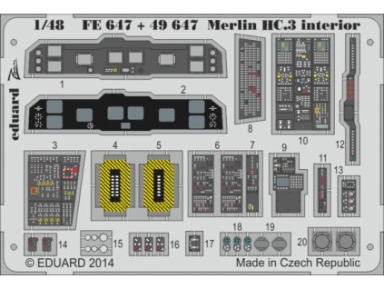 Merlin HC.3 interior S.A. (Airfix) 1:48