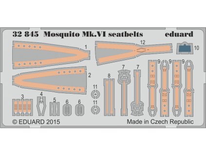 Mosquito Mk.VI seatbelts (Tamiya) 1:32