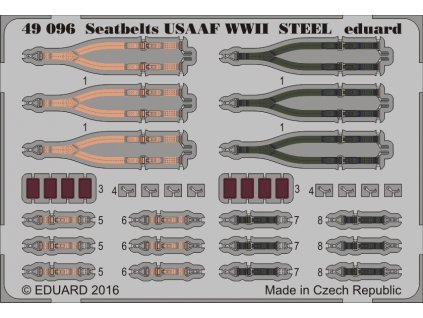 Upínacie pásy USAAF 2. sv. v. OCEĽ 1:48