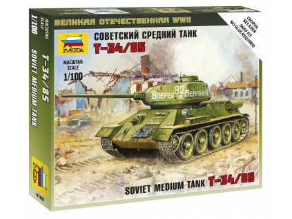 Soviet Medium Tank T-34/85 1:100