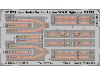 Pásy pre sovietske WWII fighters STEEL 1:32