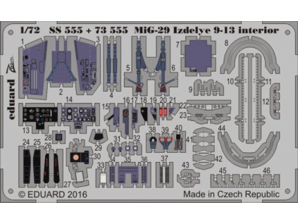 Detaily pre MiG-29 Izdeliye 9-13 (Zvezda) 1:72