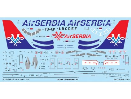 Airbus A319 Air Serbia (Revell) 1:144