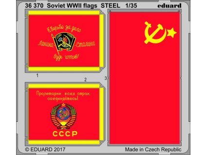 Sovietske vlajky 2.svet.v. STEEL 1:35