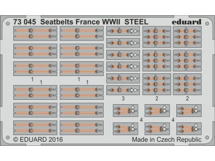 Upínacie pásy Francúzsko 2.svet.v. STEEL 1:72