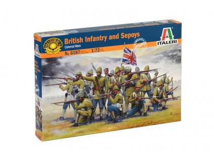 Britská jednotka a indickí vojaci 1:72