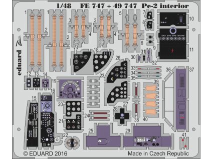 Interiér pre Pe-2 (Zvezda) 1:48