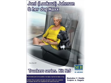 Truckers series. Joni (Lookout) Johnson & her dog Maxx 1:24