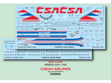 Airbus A321-200 Czech Airlines 1:144