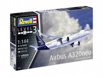 Plastic ModelKit letadlo 03942 Airbus A320 Neo Lufthansa New Livery 1 144 a75504740 10374