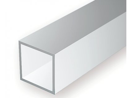 Plastový profil dutý, štvorcový 3.2 x 3.2 mm, dĺžka 350 mm, balenie 3 ks