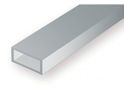 Plastový profil dutý, obdĺžnikový 3.2 x 6.3 mm, dĺžka 350 mm, balenie 3 ks