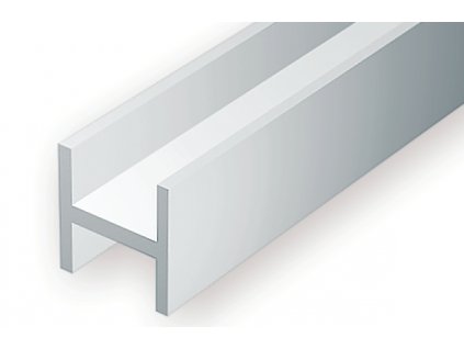 Plastový profil H 3.2 mm, dĺžka 350 mm, balenie 3 ks