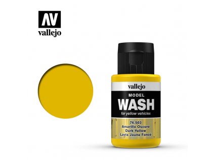 vallejo model wash dark yellow 76503