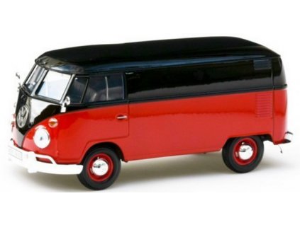 Volkswagen T1 Delivery Van (red/black) 1:24