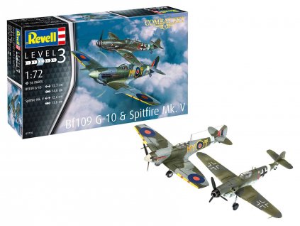 ModelSet letadla 63710 Bf109G 10 Spitfire Mk V 1 72 a119135499 10374