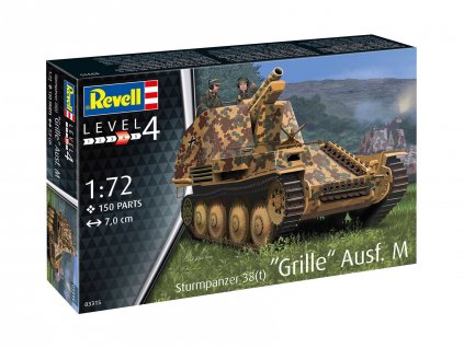 Plastic ModelKit military 03315 Sturmpanzer 38 t Grille Ausf M 1 72 a109310289 10374