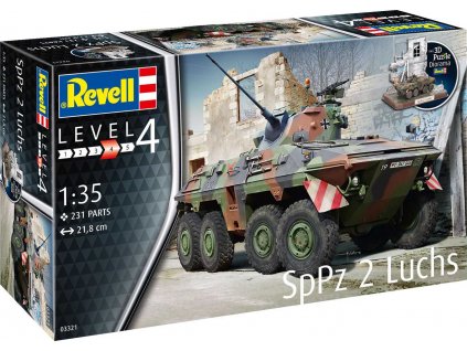 Plastic ModelKit tank 03321 SpPz2 Luchs 3D Puzzle diorama 1 35 a109310373 10374