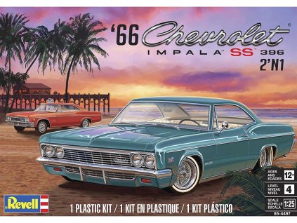Plastic ModelKit MONOGRAM auto 4497 1966 Chevy Impala SS 1 25 a109311396 10374
