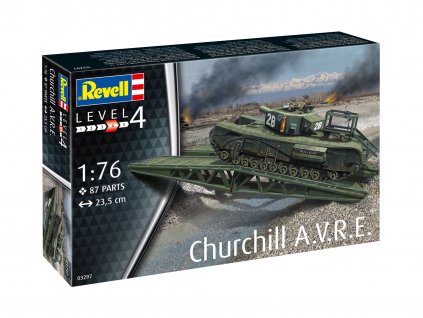 Plastic ModelKit tank 03297 Churchill A V R E 1 76 a119007424 10374