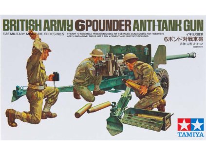 British Army 6 Pounder Anti-tank Gun 1:35