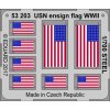 USN ensign flag WW2 STEEL 1:700